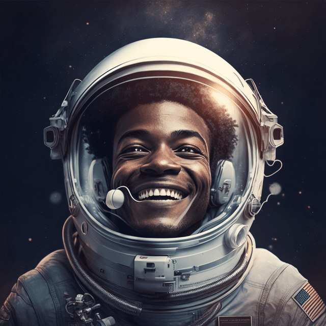 happy astronaut