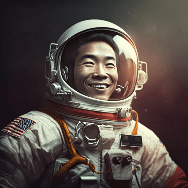 happy astronaut